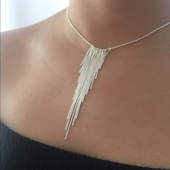 ✨ 925 Sterling Silver Cascading Necklace✨ - Picture 4 of 5